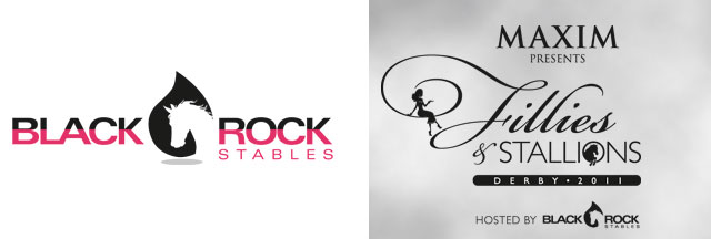 Black Rock Stables logo samples